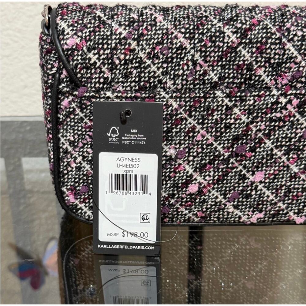 Karl Lagerfeld Paris Agyness Small Flap Crossbody - Picture 6 of 9
